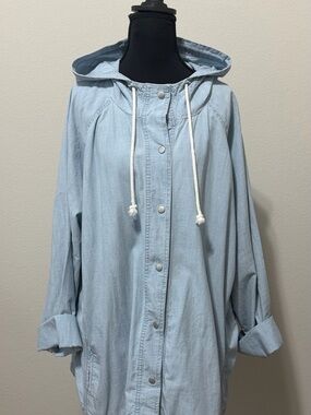Old Navy Light Weight Chambray Long Jacket